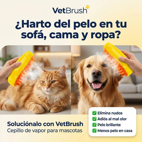 VetBrush | Cepillo de Vapor para mascotas